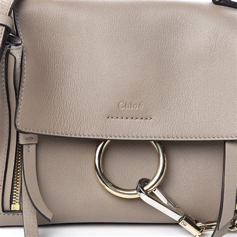 CHLOE Calfskin Mini Faye Day Shoulder Bag Motty 